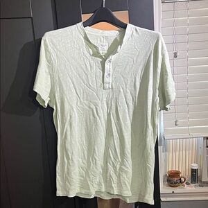 rag & bone Light Green Short Sleeve Tee